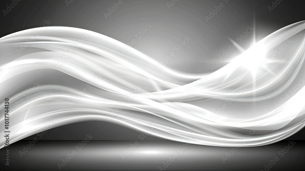 Obraz premium Abstract film strip design with soft gradients and light flares, flowing across the background, evoking the spirit of cinema and film production. --chaos 70