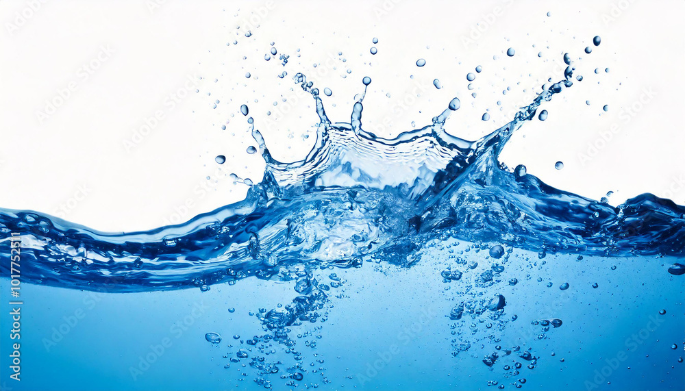 Water splash isolated on white Water splash isolated on white