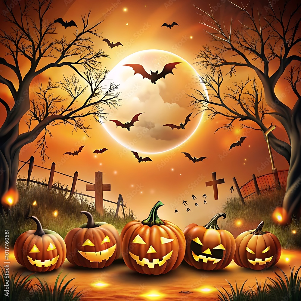 Halloween banner background, Wallpaper, Photo for Social Media x