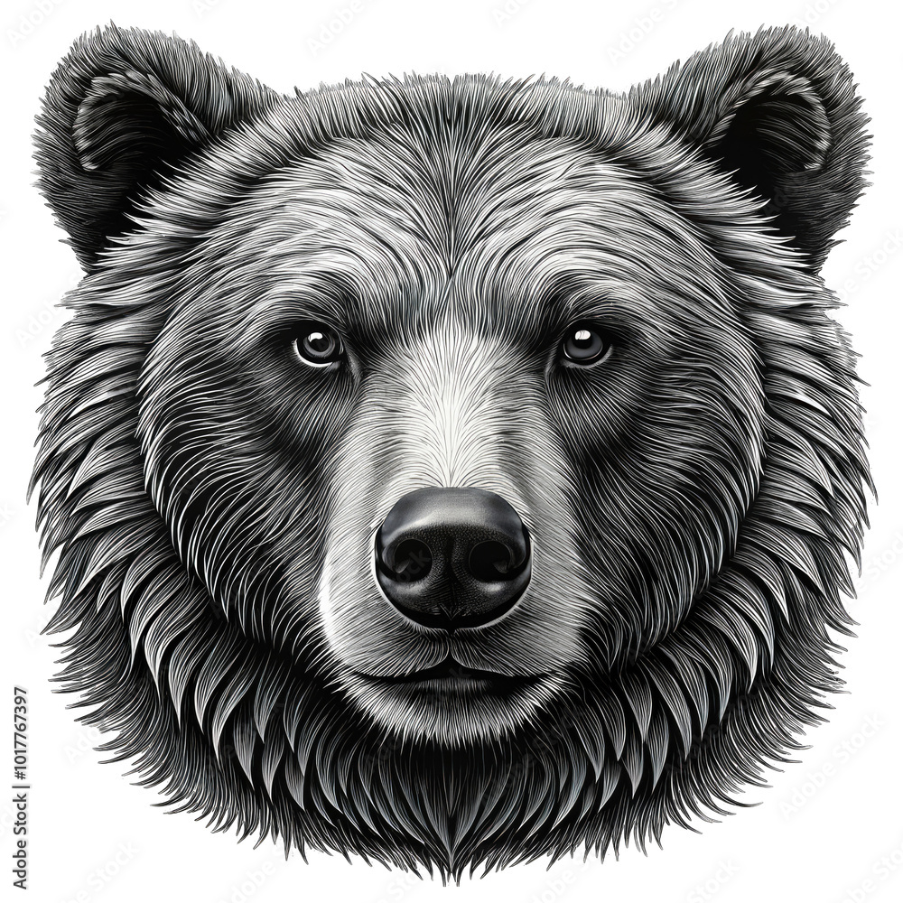 Fototapeta premium illustration of a bear