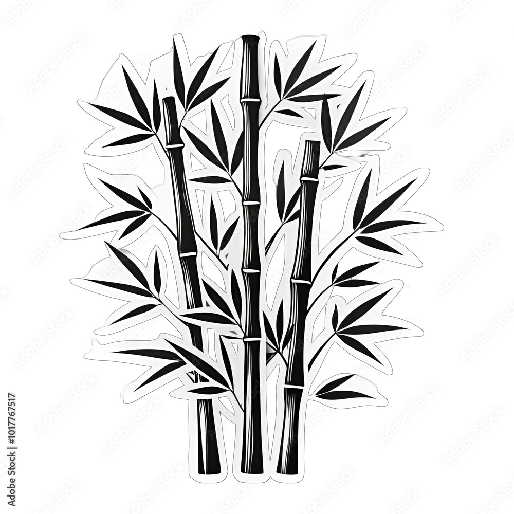 Fototapeta premium bamboo illustration