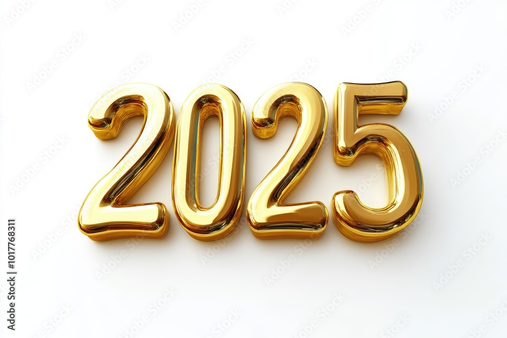 Chic Golden Balloon Typography for Festive Events Chic Golden Balloon Typography for Festive Events