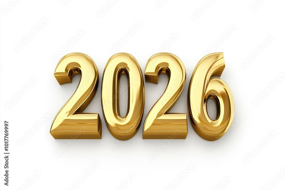 Gleaming Golden 2026 with White Backdrop Gleaming Golden 2026 with White Backdrop