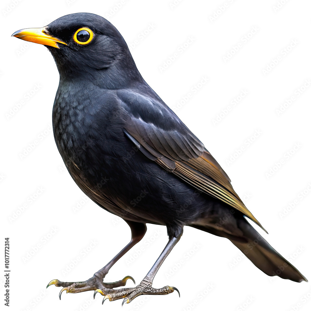 Obraz premium blackbird isolated on white
