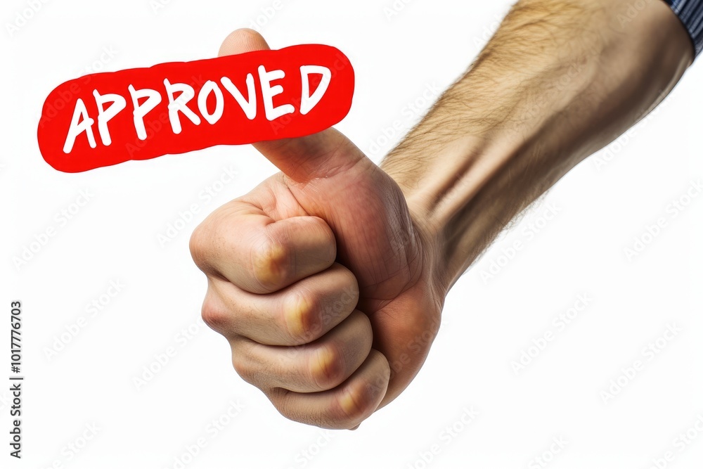 Symbol of Approval: Thumbs Up with Attention-Grabbing Title Symbol of Approval: Thumbs Up with Attention-Grabbing Title