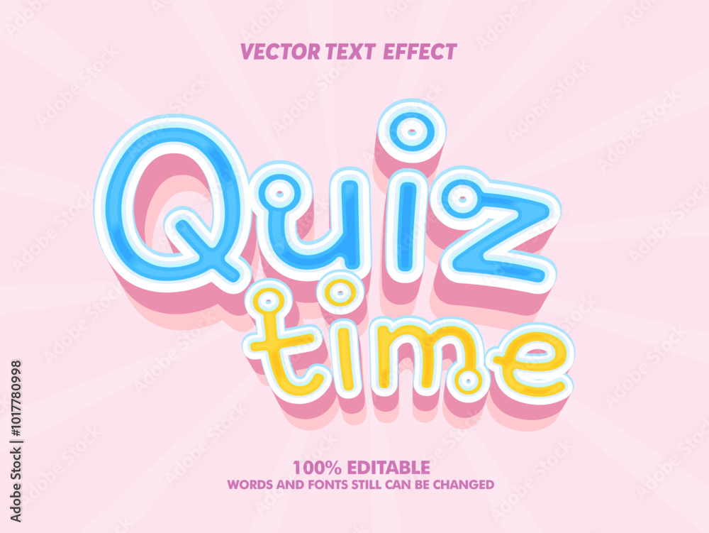 Editable text effect quiz time and quiz tips 3d cartoon template style premium vector. Banner template for social media posts, mobile apps, banners design, web or internet ads. Print Editable text effect quiz time and quiz tips 3d cartoon template style premium vector. Banner template for social media posts, mobile apps, banners design, web or internet ads. Print