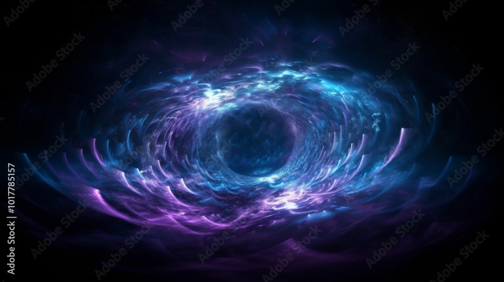 Swirling energy forming a space time portal in the universe Swirling energy forming a space time portal in the universe