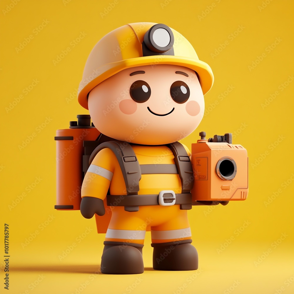 3D Mine Surveyor Icon: Measurement and Mapping Tool Illustration Logo 3D Mine Surveyor Icon: Measurement and Mapping Tool Illustration Logo