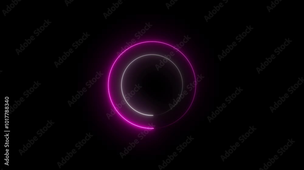 neon circle waves loop animation background. New circle Technology animation. neon circle waves loop animation background. New circle Technology animation.