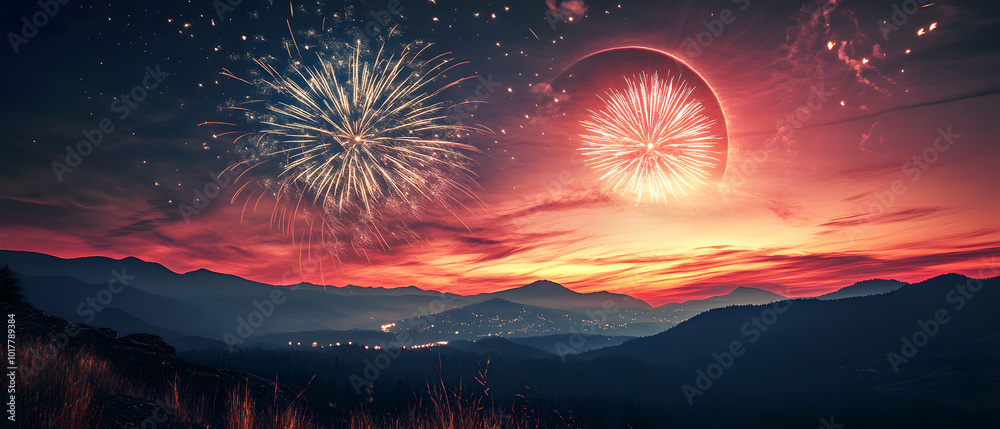 Christmas and New Year-themed graphic backgrounds for cards