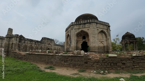 Historical structure at Bua Hasan monument ( group of tombs and mosque ) Jhajjar city, Haryana, India 