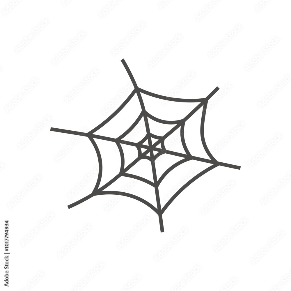 spider web cartoon icon