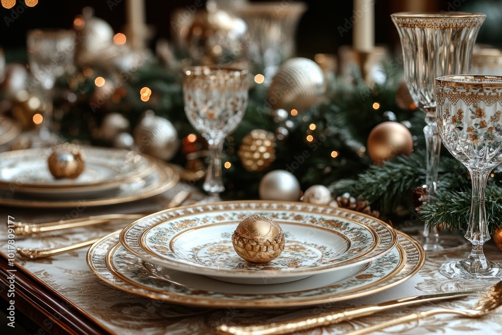 Elegant Christmas Table Setting Elegant Christmas Table Setting