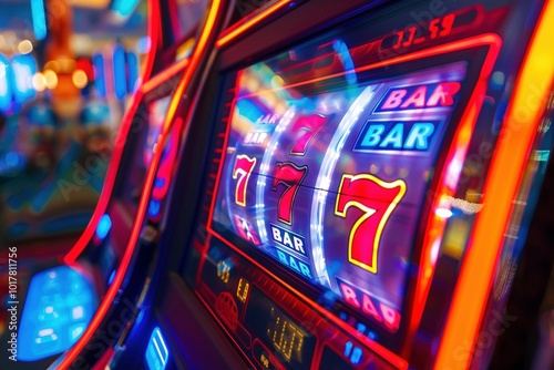 Slot Machine im Casino - Glücksspiel photo