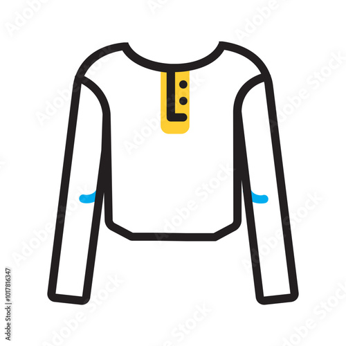 Vector multicolor icon for Long sleeves