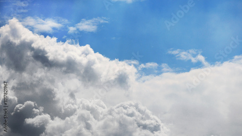 White fluffy clouds