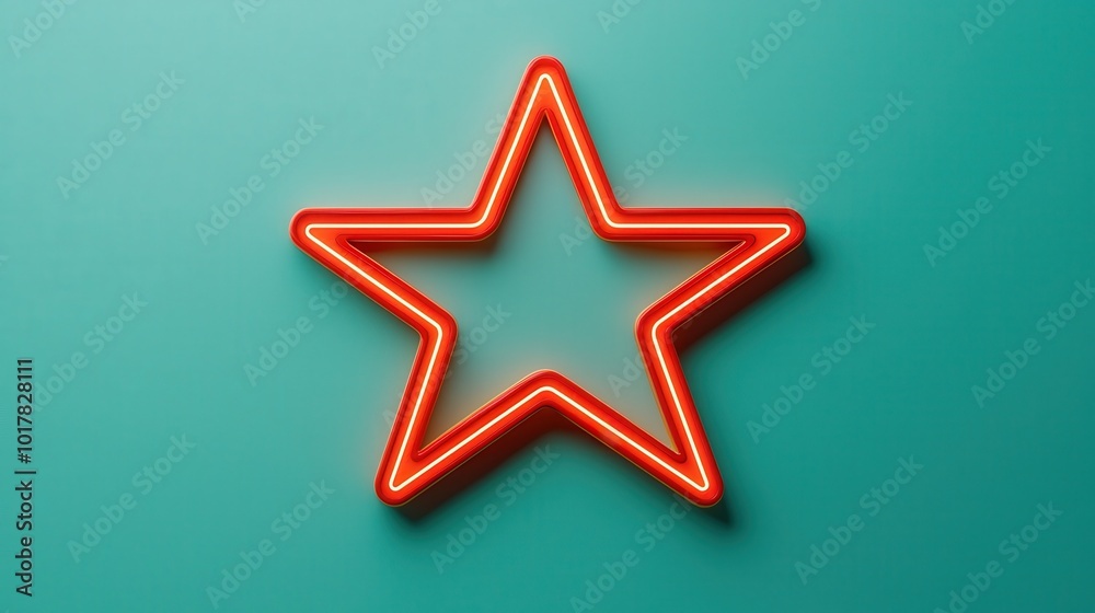 Obraz premium Uplifted feedback form glowing, 3D Render by Blender, close-up, perspective, minimalistic background