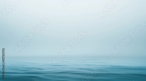 Abstract soft blue gradient with a blurred effect evoking calmness and tranquility in a simple studio environment Close-up photo with clean background