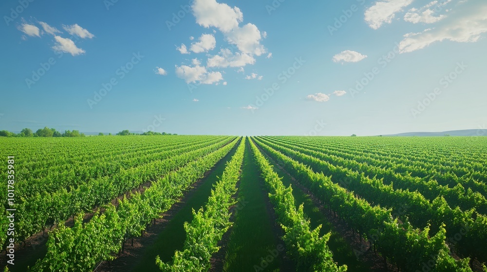 The Vibrant Vineyard Landscape The Vibrant Vineyard Landscape