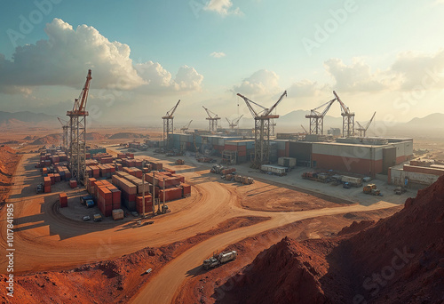 Africa Industrialization Day illustration design for sustainable development