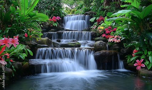 Dreamlike Landscapes and Mystical Gardens with Vibrant Flowers and Glowing Nature