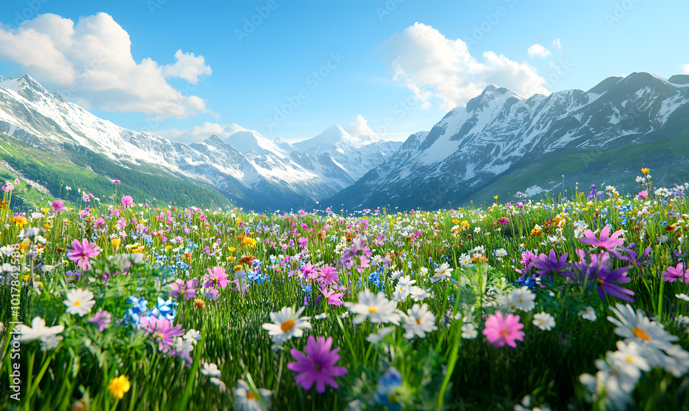 Dreamlike Landscapes and Mystical Gardens with Vibrant Flowers and Glowing Nature