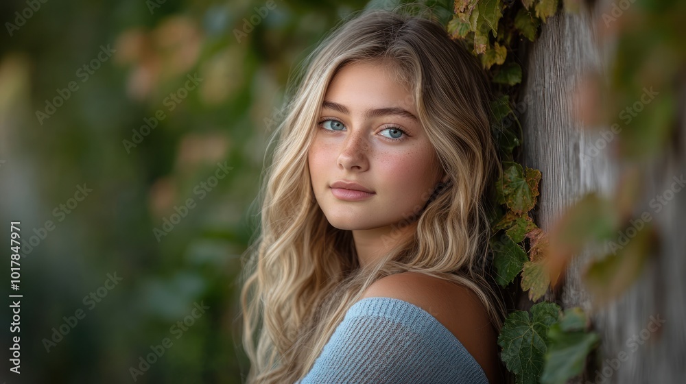Casual portrait of young woman - Emphasizing relaxed, informal settings for portraiture, appealing for personal use, social media, or lifestyle brands.