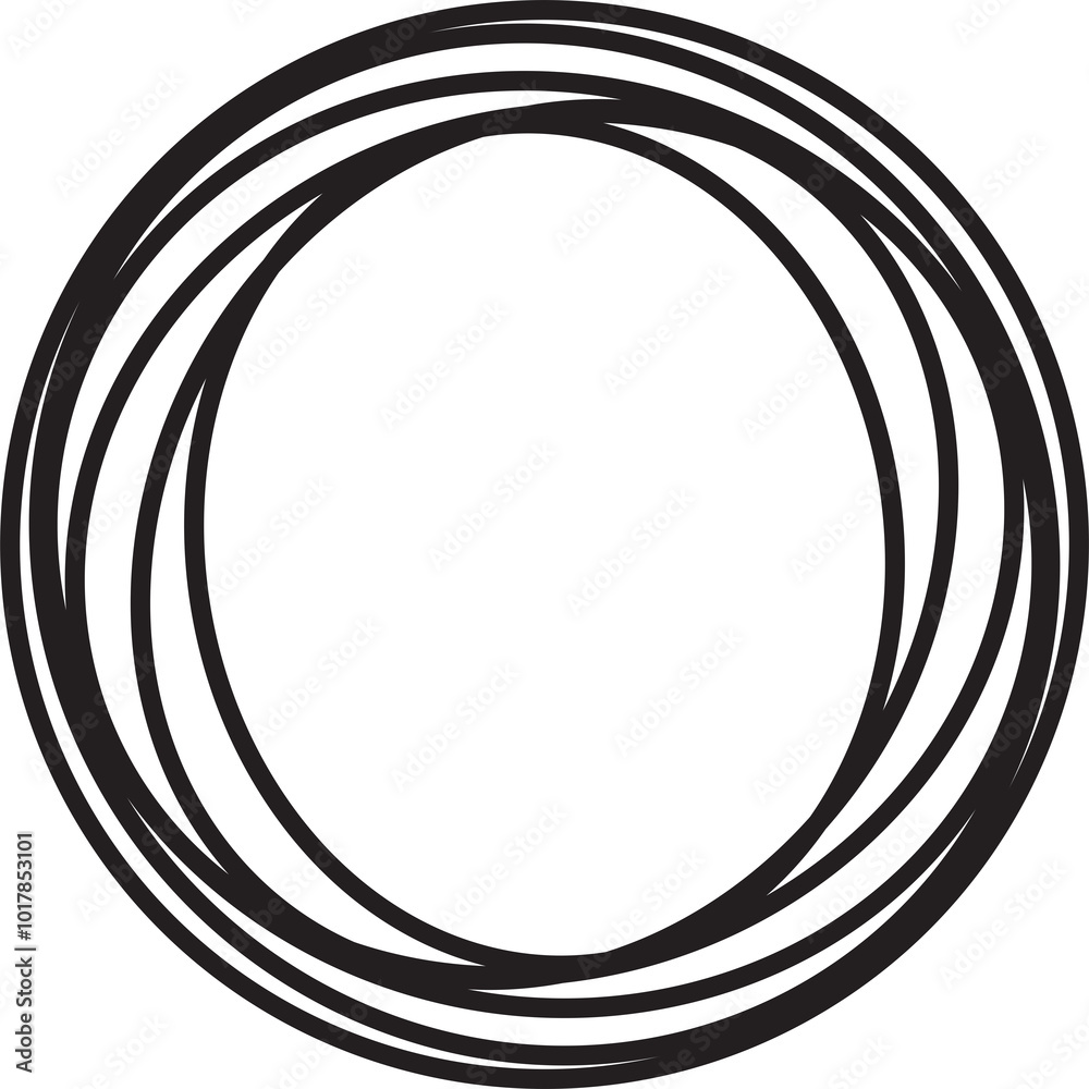 Circle twirl line geometric. Design element for round frame, science, tech, digital Circle twirl line geometric. Design element for round frame, science, tech, digital