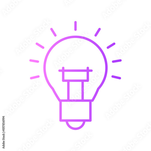 light bulb gradient icon