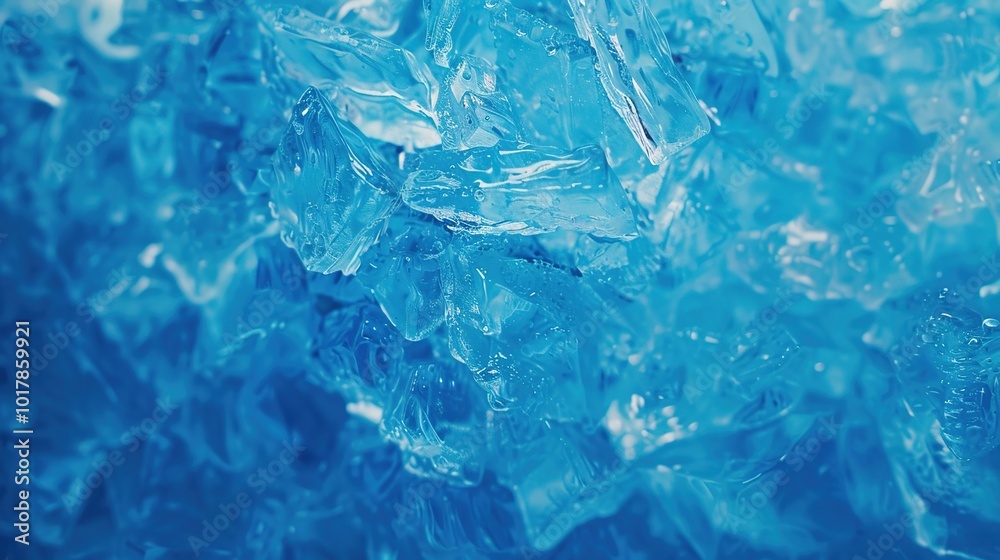 Blue ice texture background with geometric shapes Blue ice texture background with geometric shapes