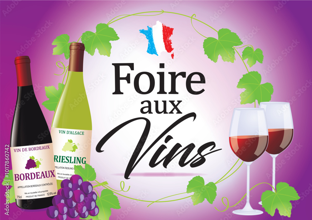 FOIRE AUX VINS - RAISIN ET FEUILLES DE VIGNE 2