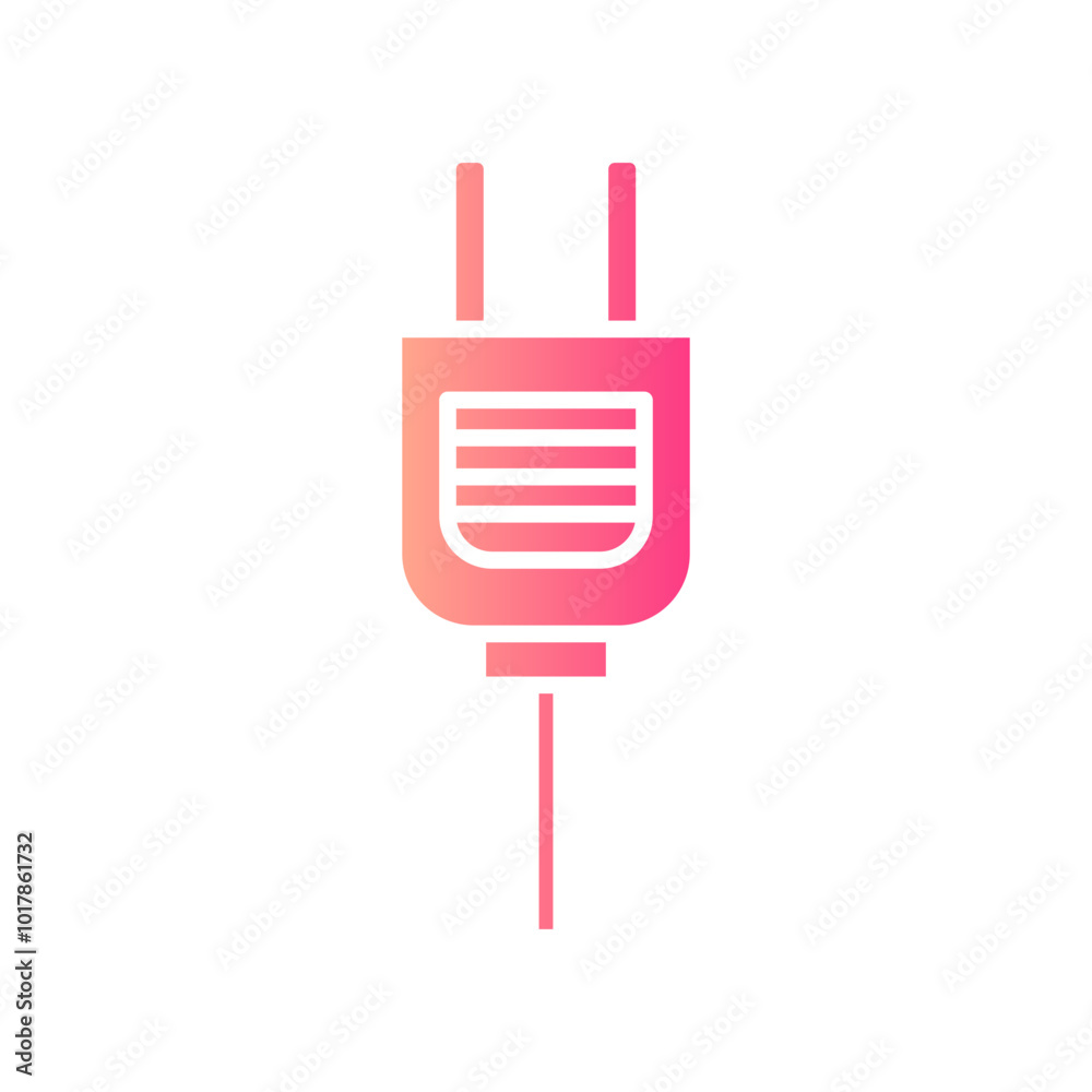 plug cable gradient icon plug cable gradient icon
