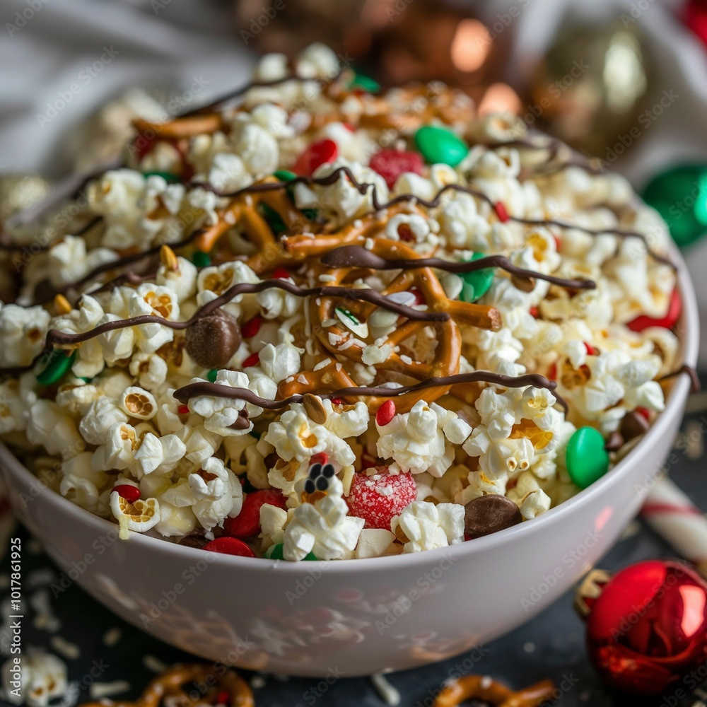 Festive Holiday Popcorn Bowl Festive Holiday Popcorn Bowl