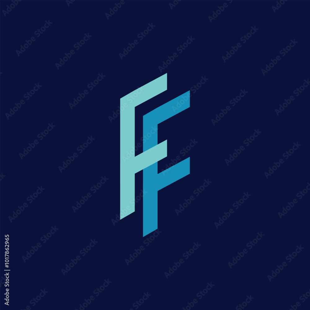 Obraz premium Creative F Letter Logo Design