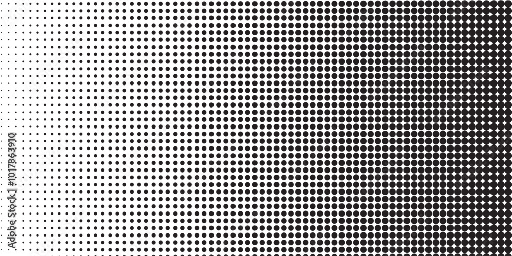 Halftone gradient. Dotted gradient, smooth dots spraying and halftones dot background seamless horizontal geometric pattern vector template set Halftone gradient. Dotted gradient, smooth dots spraying and halftones dot background seamless horizontal geometric pattern vector template set