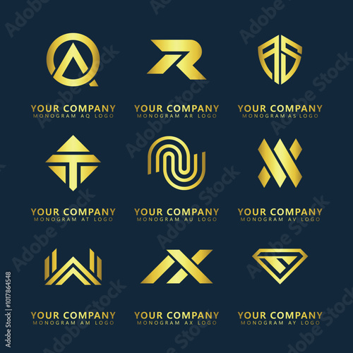 Monogram Logo Vector Art, Icons,, and Graphics
