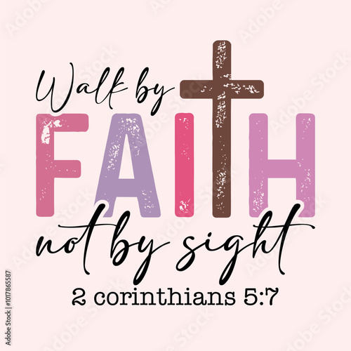 Walk by faith not by sight craft design