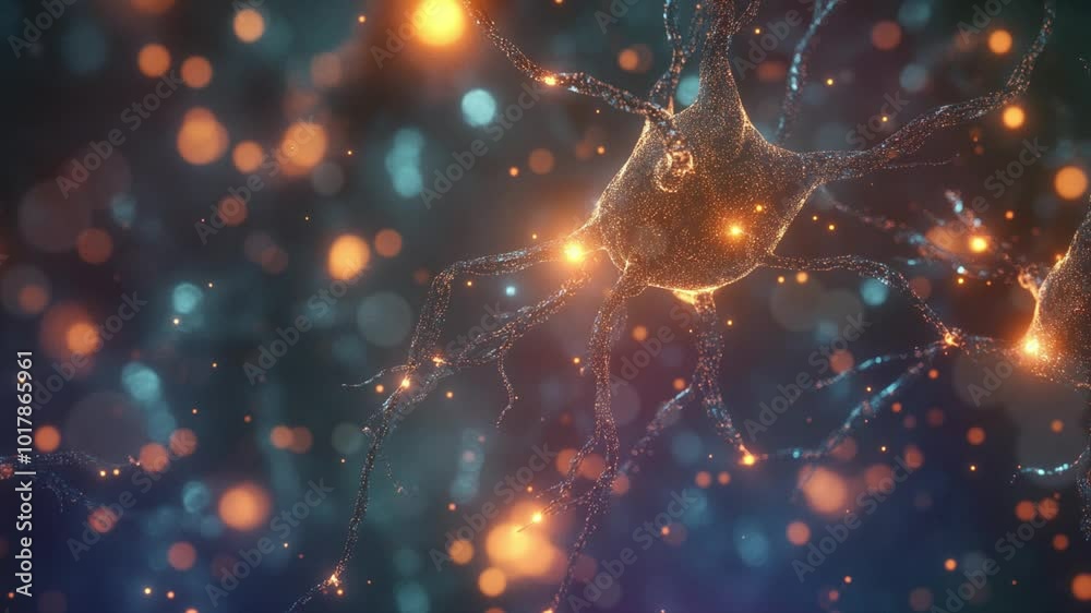 Motion of 3D Connected Neuron Cells Motion of 3D Connected Neuron Cells