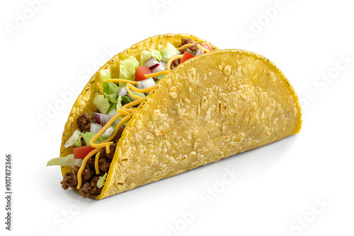 Street Tacos on a White Background, png type