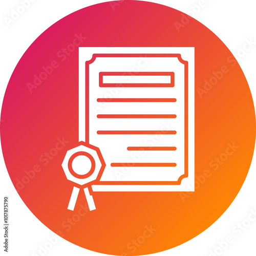 Diploma Vector Icon Design