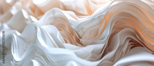 Abstract folded paper sheets