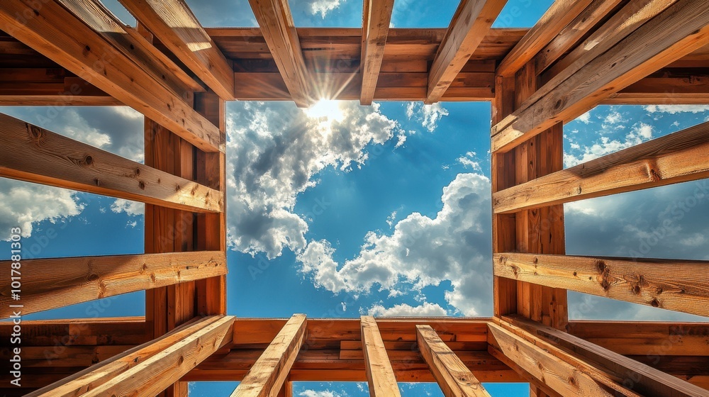 The Wooden Framework to Sky