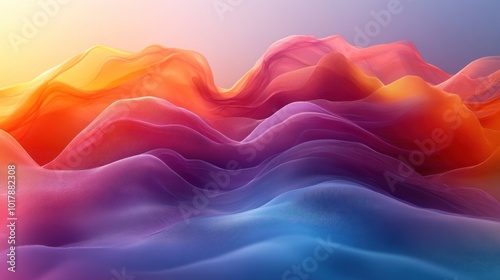 Abstract Flowing Landscape