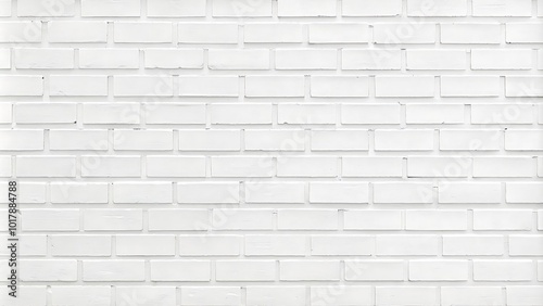 White Brick Wall Texture - Seamless Background