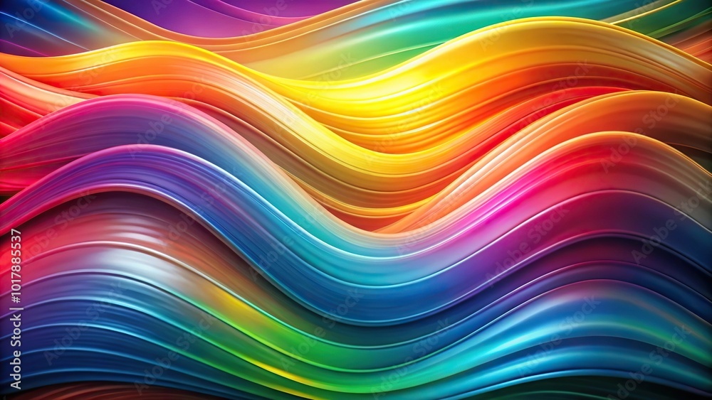 Abstract background with colorful wavy shapes creating a silhouette Abstract background with colorful wavy shapes creating a silhouette