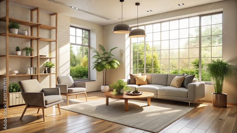 Minimalist Interior Design Concept with Natural Light and Simple Aesthetics Minimalist Interior Design Concept with Natural Light and Simple Aesthetics