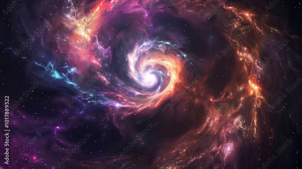 Stunning spiral nebula with vibrant colors in deep space - mesmerizing cosmic background perfect for sci-fi wallpapers and outer space-themed projects
Stunning spiral nebula with vibrant colors in deep space - mesmerizing cosmic background perfect for sci-fi wallpapers and outer space-themed projects