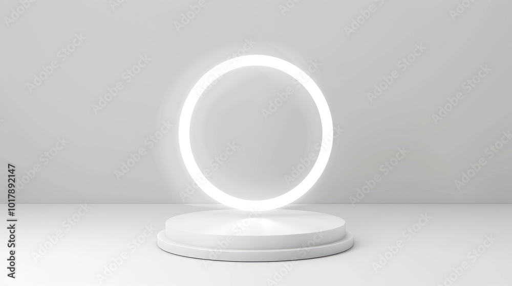 Minimalist White Ring Light Minimalist White Ring Light