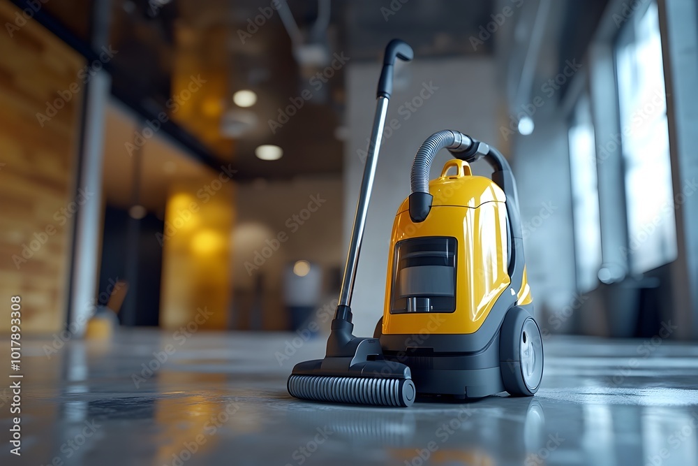 Fototapeta premium Vacuum Cleaner for Professional Construction Dust Removal Services