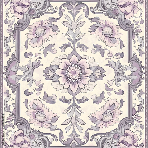 Wallpaper Mural Hand-drawn 2D Doodle Tile and Carpet Patterns with White Borders – Geometric, Floral, and Abstract Designs Torontodigital.ca